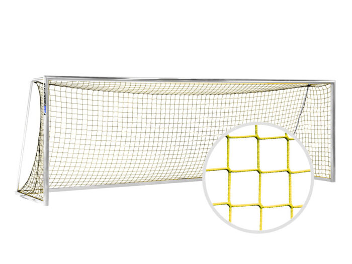 Tornetz für Fussballtor 750 x 250 cm | Rot | Netzbügel